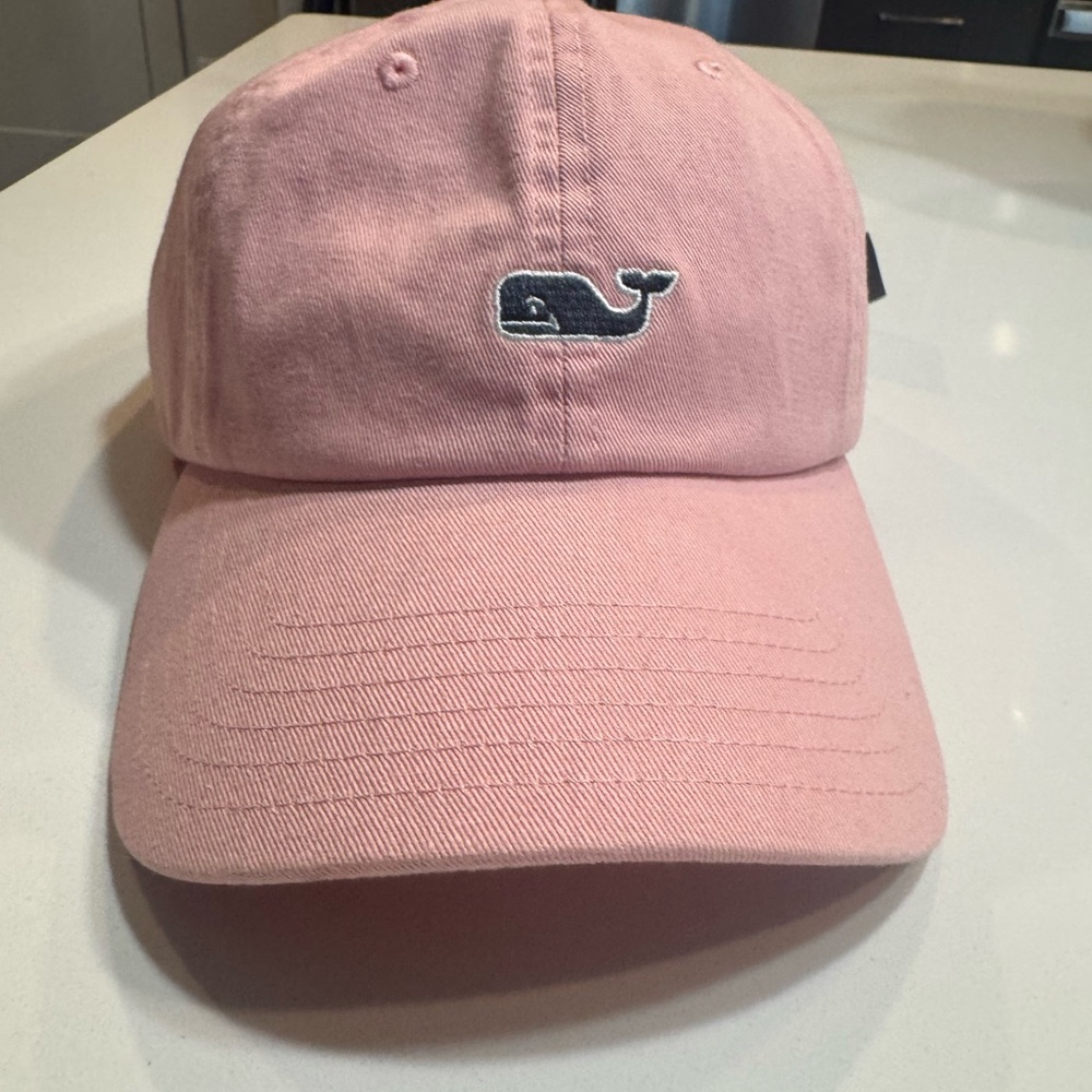 Vineyard Vines Pink Baseball Hat with Embroidered Logo
